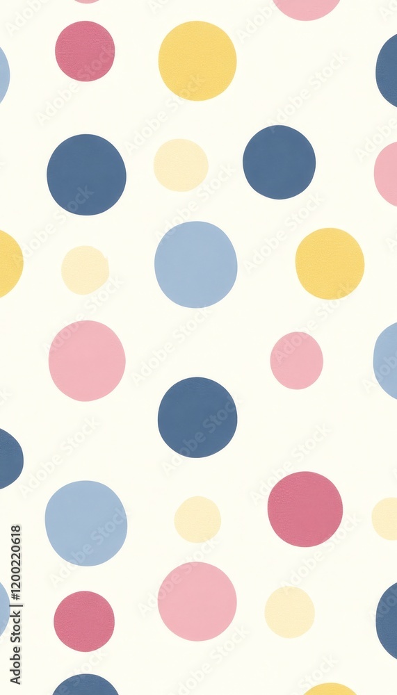 Cheerful Pastel Polka Dot Pattern Background with a Muted , Gradient Effect and Copy Space Cheerful Pastel Polka Dot Pattern Background with a Muted , Gradient Effect and Copy Space