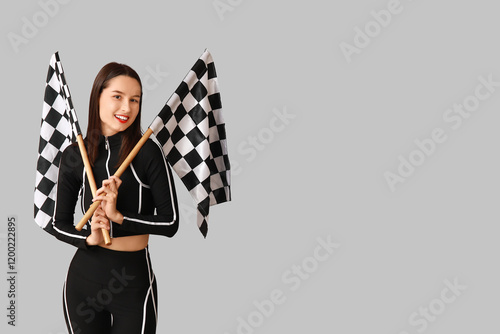 Beautiful young woman with ...