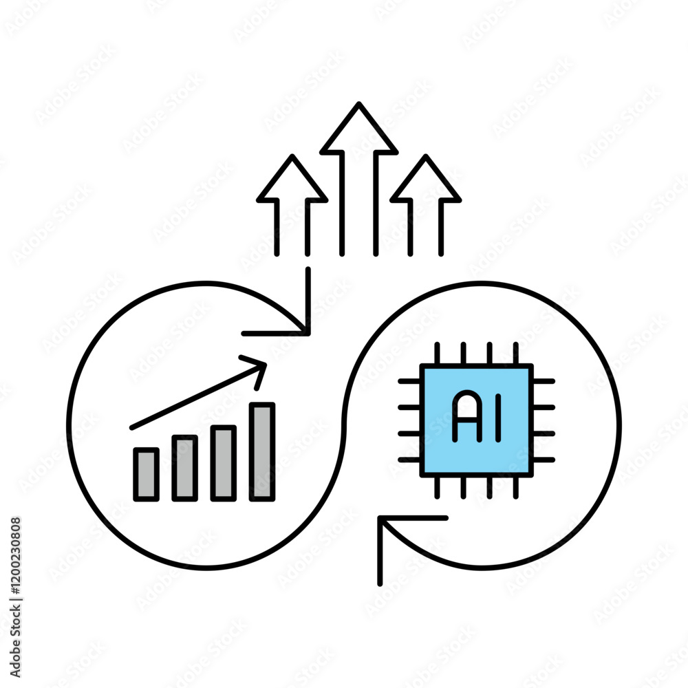 Continuous Improvement – Upward Graph Representing Growth and Learning Continuous Improvement – Upward Graph Representing Growth and Learning