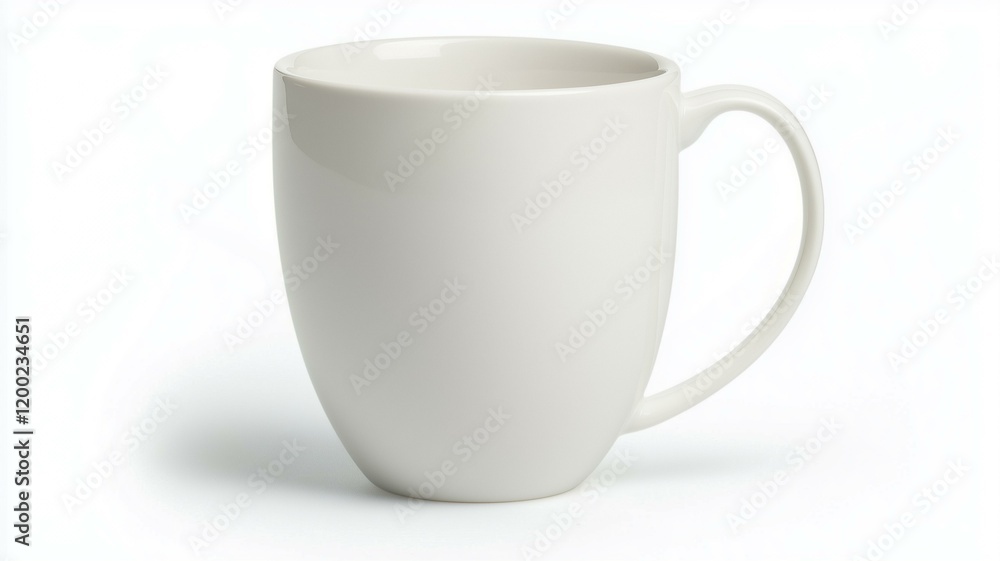Ultra-realistic image of a minimalist white ceramic coffee mug isolated on a white background
Ultra-realistic image of a minimalist white ceramic coffee mug isolated on a white background