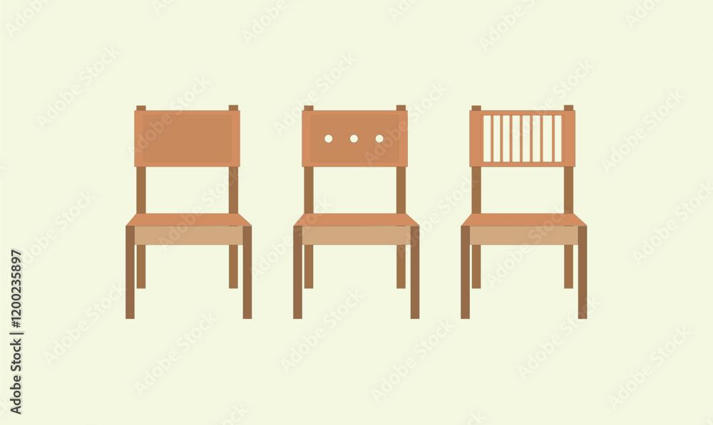 Chair design set vector Chair design set vector