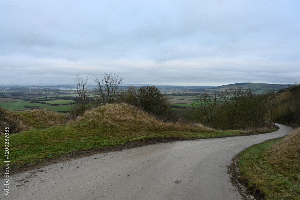 winding countryside road with beautiful surrounding English countryside winding countryside road with beautiful surrounding English countryside