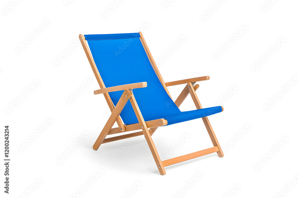 Deckchair or beach chair mock up on isolated white background
Deckchair or beach chair mock up on isolated white background