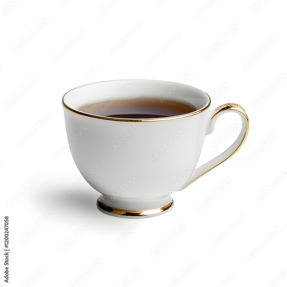 Cup of black tea isolated on white background Cup of black tea isolated on white background