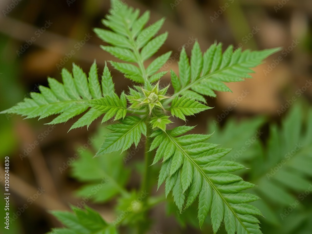 Extreme close up of a stinging nettle stem in stacked focus, macro, thorny Extreme close up of a stinging nettle stem in stacked focus, macro, thorny