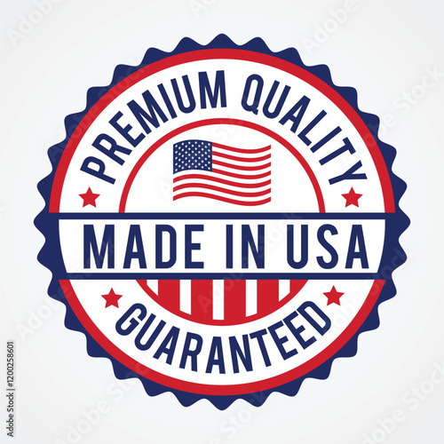 Premium Quality Guaranteed Stamp Made in USA with Patriotic Theme
