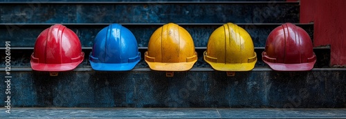 High-quality teamwork is essential for the construction team. Engineers and construction workers alike must wear helmets to ensure safety at work