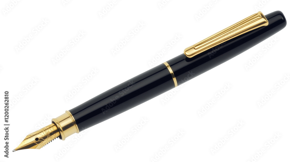 Fountain pen, isolated on transparent background Fountain pen, isolated on transparent background
