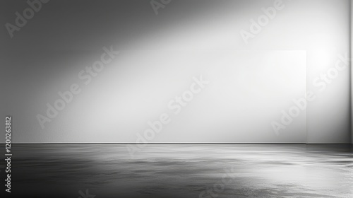 Wallpaper Mural Empty room with spotlight on blank wall. Torontodigital.ca