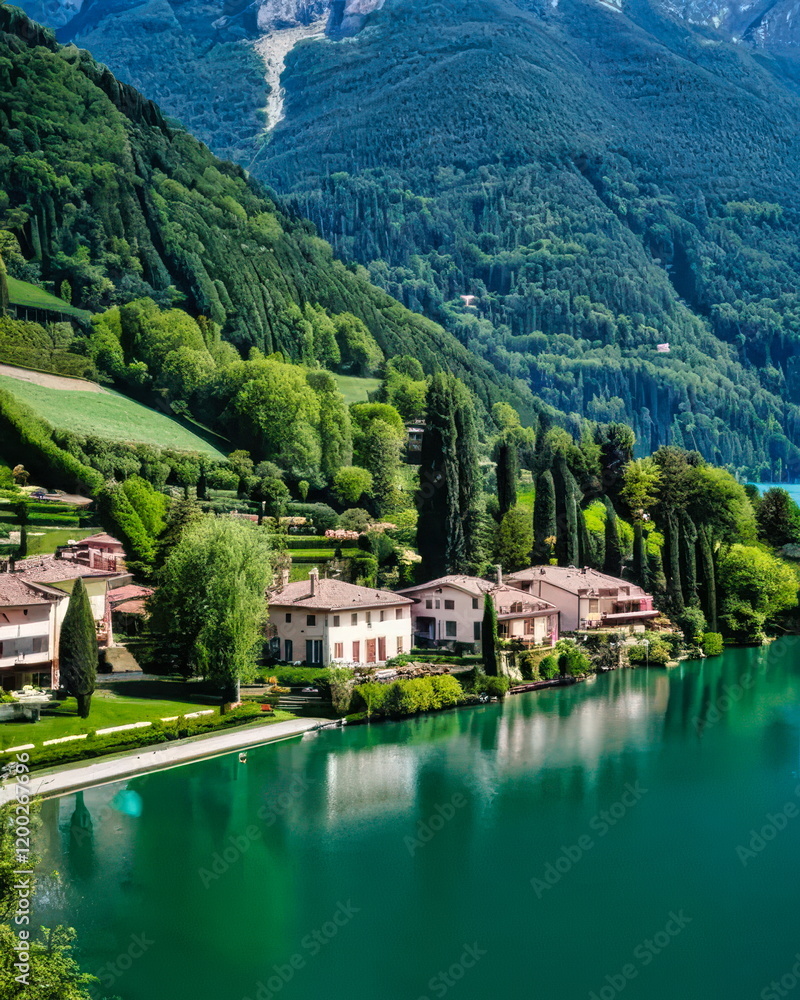 Fototapeta premium Mystical Mornings at Lake Iseo