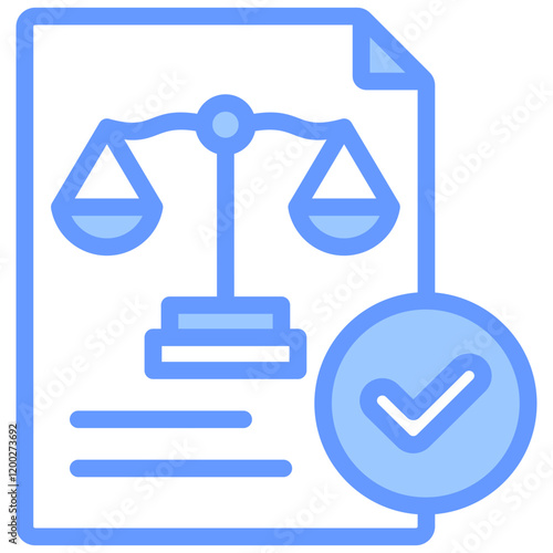 Regulatory Compliance Blue Icon