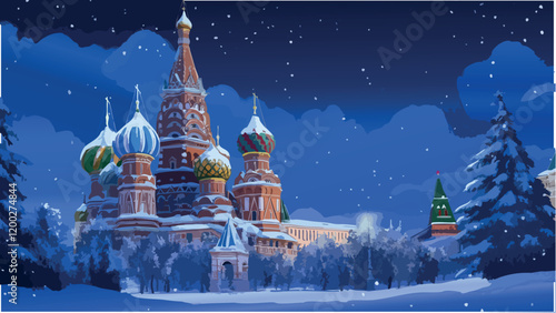 St. Basil's Cathedral- A Russian Landmark.eps