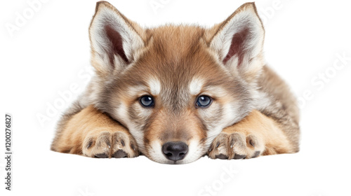 Wallpaper Mural Pup wolf, isolated on transparent background Torontodigital.ca