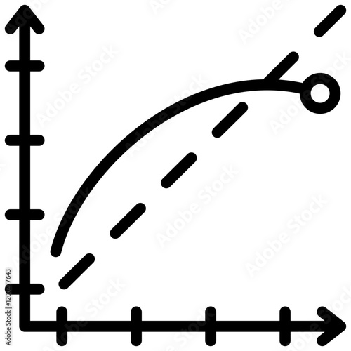 Linearity Error Outline Icon