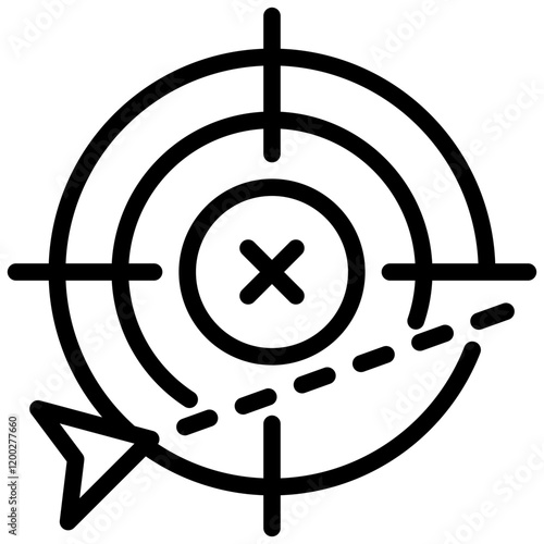 Inaccuracy Outline Icon