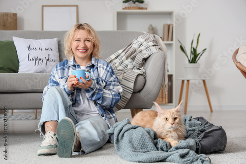 Beautiful middle-aged woman...