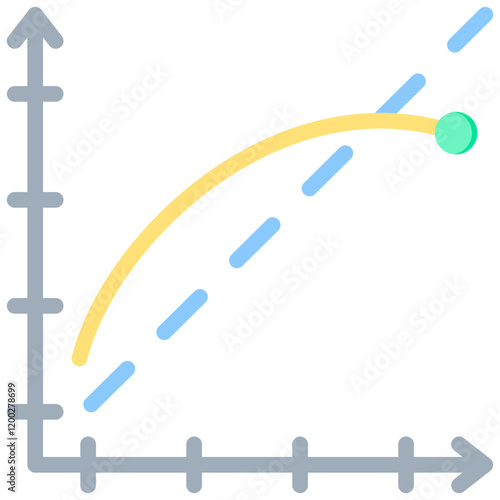 Linearity Error Flat Icon