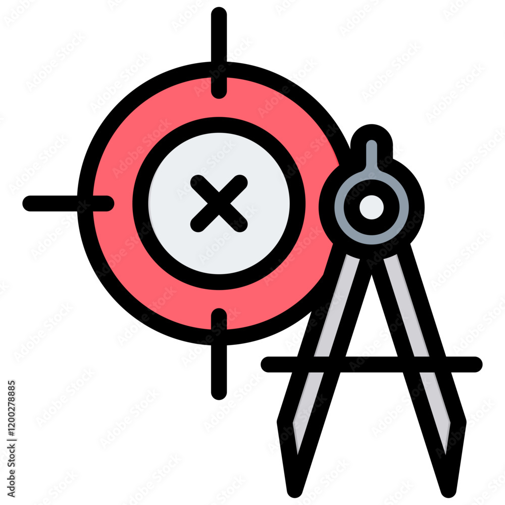 Precision Outline Color Icon