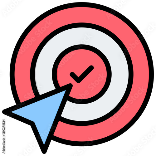Accuracy Outline Color Icon