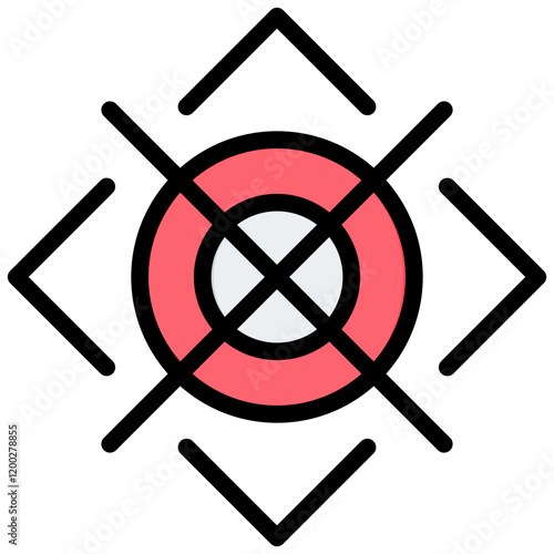 Calibration Outline Color Icon