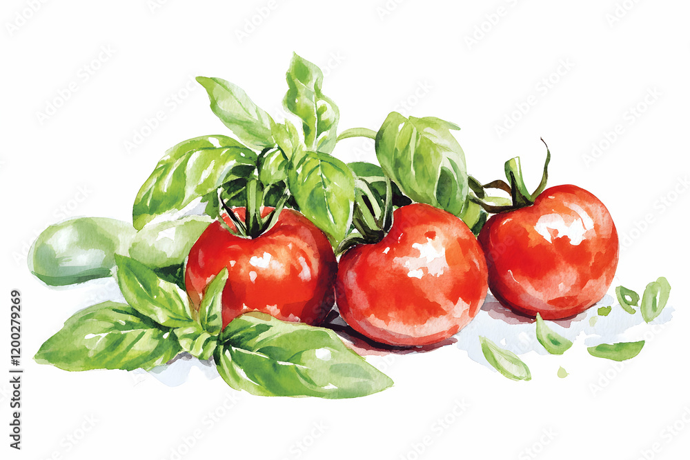 Fresh tomatoes and basil create a vibrant, healthy aesthetic perfect for culinary presentations and food-related projects. Fresh tomatoes and basil create a vibrant, healthy aesthetic perfect for culinary presentations and food-related projects.