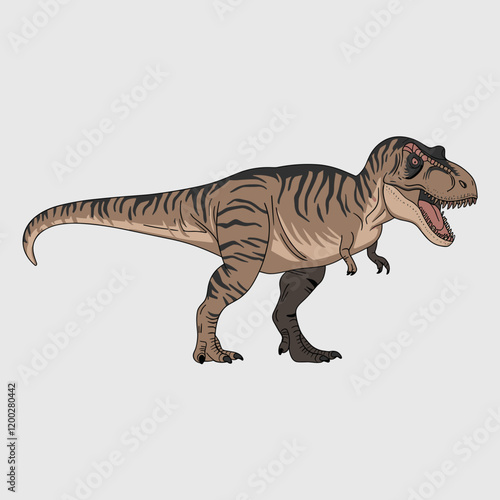 Tyrannosaurus Rex Dinosaur Vector Illustration