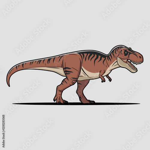 Tyrannosaurus Rex Dinosaur Vector Illustration