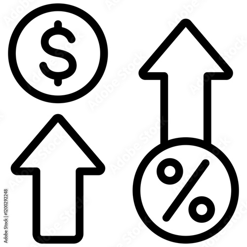 Compound Interest Outline Icon