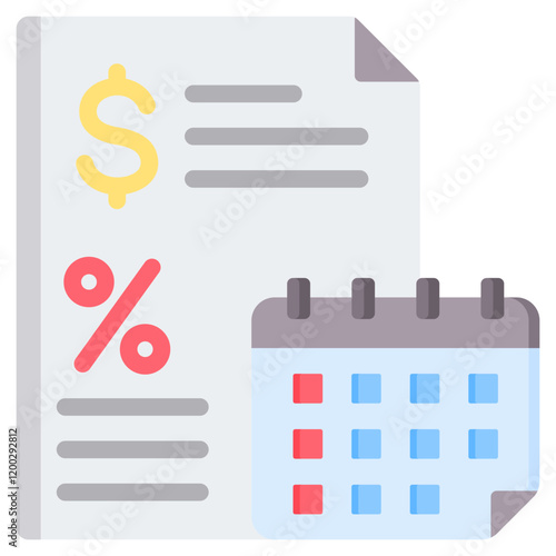 Tax Flat Icon