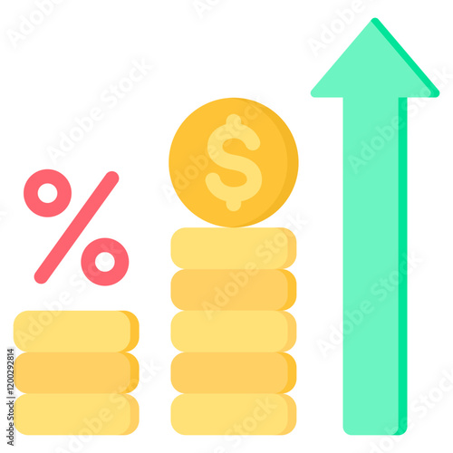 Inflation Flat Icon