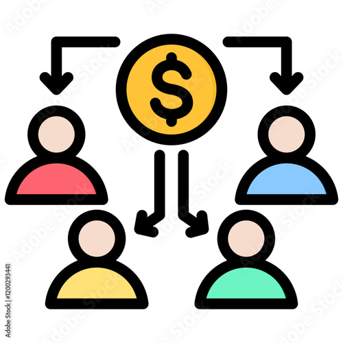 Beneficiary Outline Color Icon