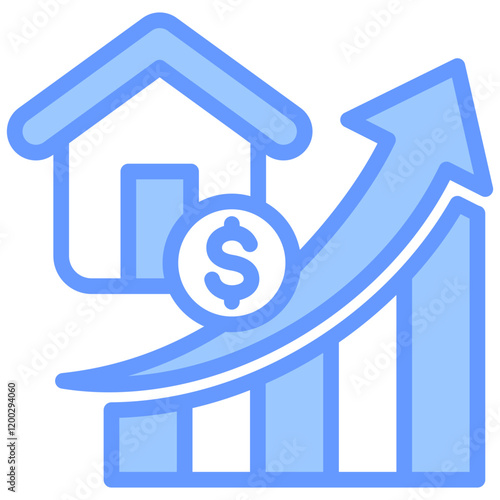 Cost Of Living Blue Icon