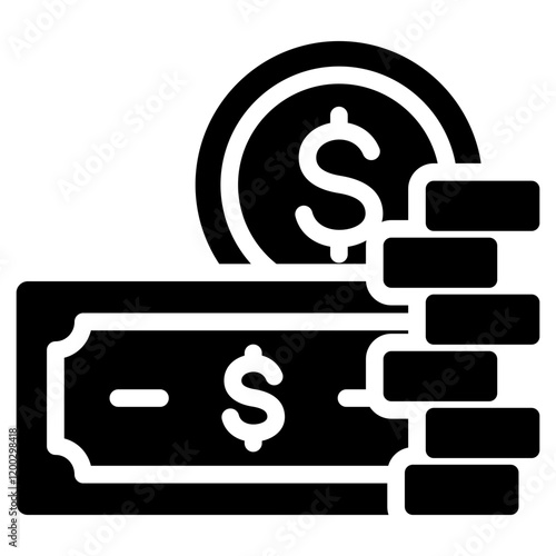 Income Glyph Icon