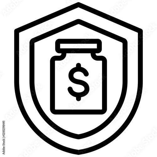 Saving Outline Icon