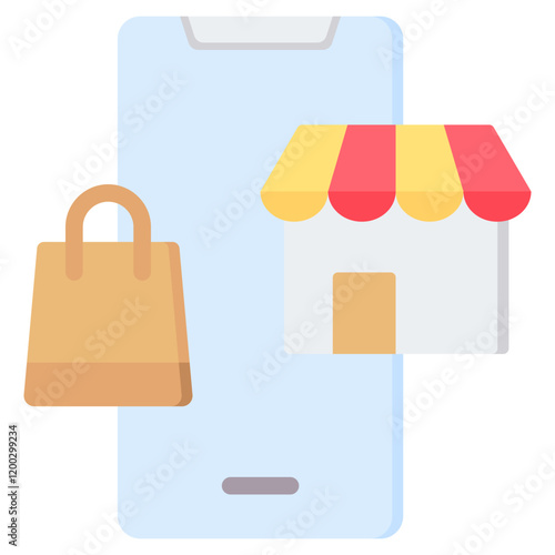 Ecommerce Flat Icon