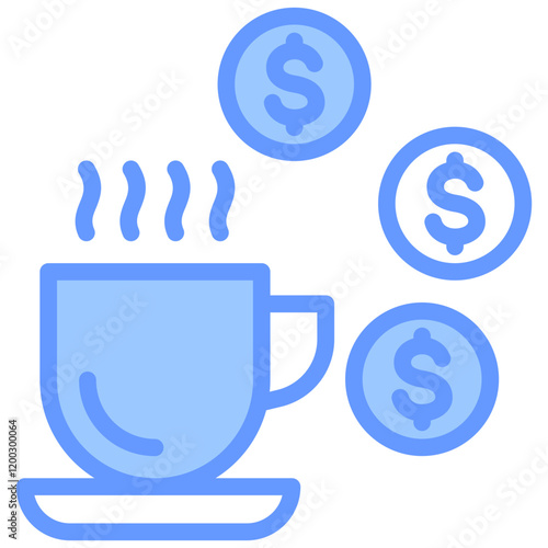 Passive Income Blue Icon
