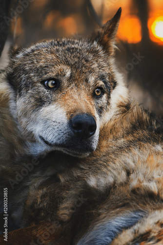 Eurasian Wolf (Canis lupus lupus) photo