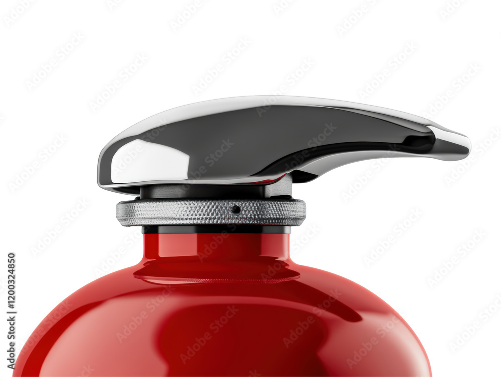 Isolated Close-up of Red Spray Bottle Top Isolated Close-up of Red Spray Bottle Top