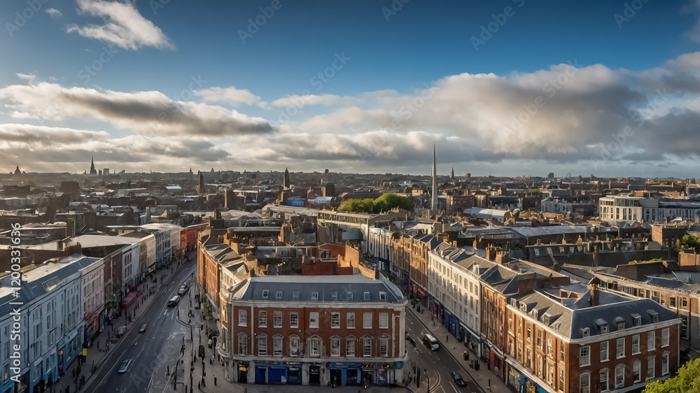 Fototapeta premium panorama of stunning Dublin Ireland