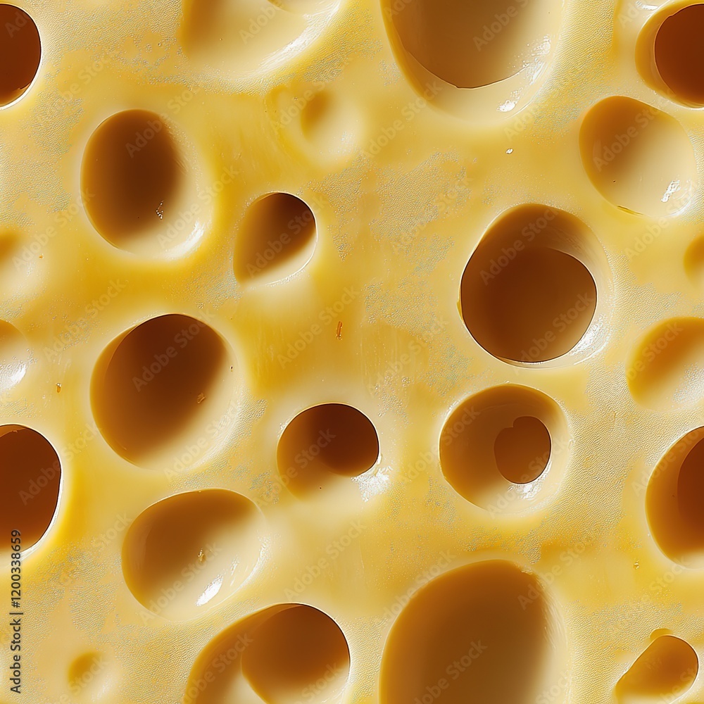 Cheese with Holes Seamless Pattern Texture Cheese with Holes Seamless Pattern Texture