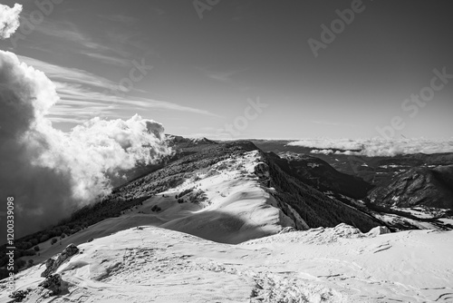 Jura mountains in the winter