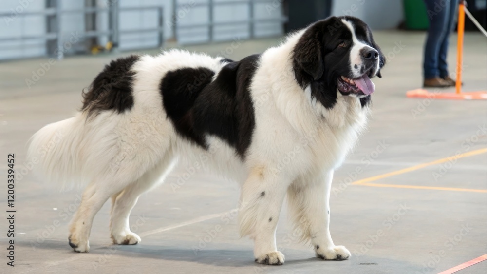 Celebrating landseer dogs traits and characteristics at indoor dog shows