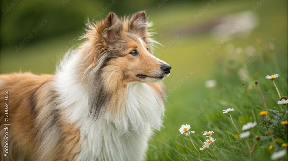 Exploring shetland collie dogs in nature scenic landscapes outdoor photography tranquil environment animal enthusiasts Exploring shetland collie dogs in nature scenic landscapes outdoor photography tranquil environment animal enthusiasts