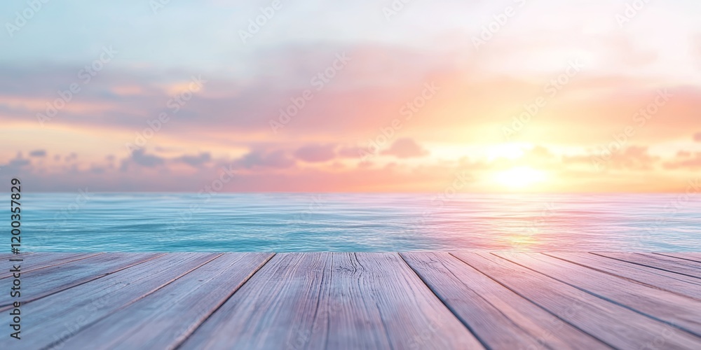 Minimalist Deck with Potted Plants at Sunrise - Pastel Coastal Retreat 5 Minimalist Deck with Potted Plants at Sunrise - Pastel Coastal Retreat 5