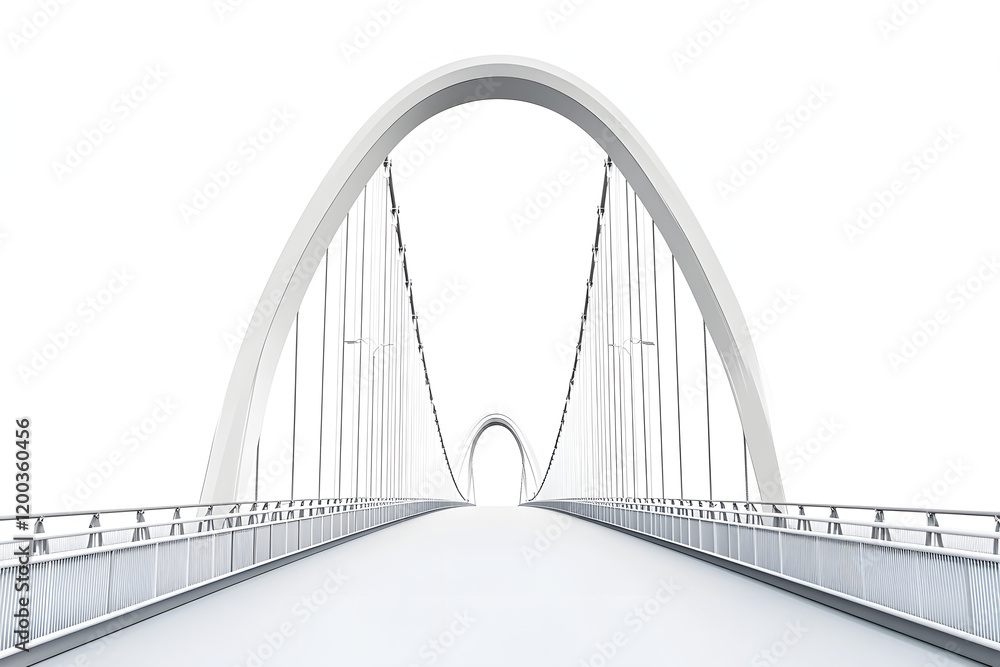 Obraz premium Modern Bridge Design: Architecture, Engineering Marvel