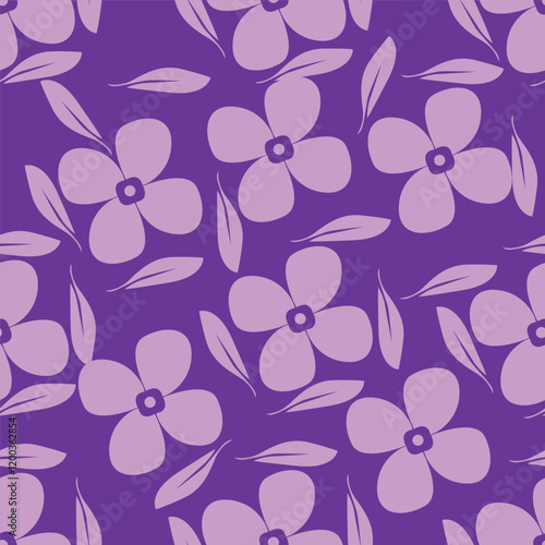 Cute hand drawn floral seamless pattern background