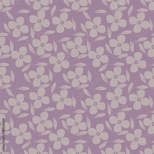 Wallpaper Mural Vector illustration of a seamless floral pattern with spring flowers. Lovely floral background in sweet colors Torontodigital.ca