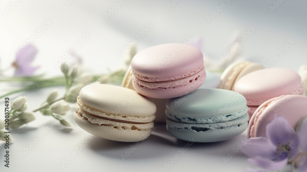 Obraz premium A minimalist composition featuring elegant macaron.