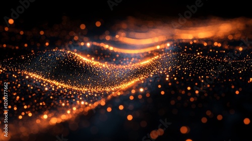 Abstract glowing lines, forming a seal, representing verified data on a secure network