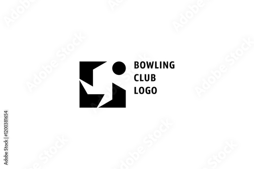 Template logo design solution for bowling club